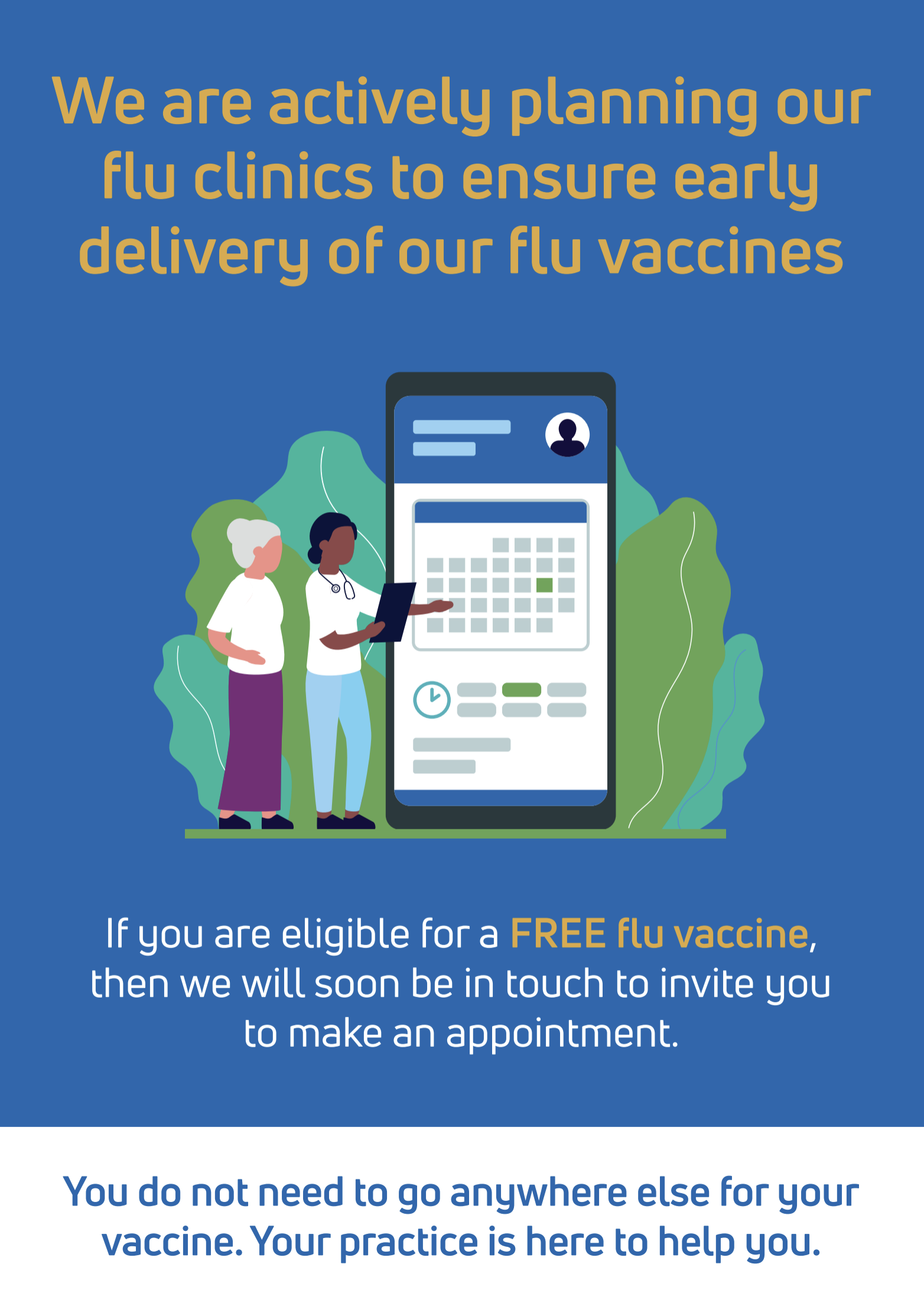 Get your Flu jabs from us